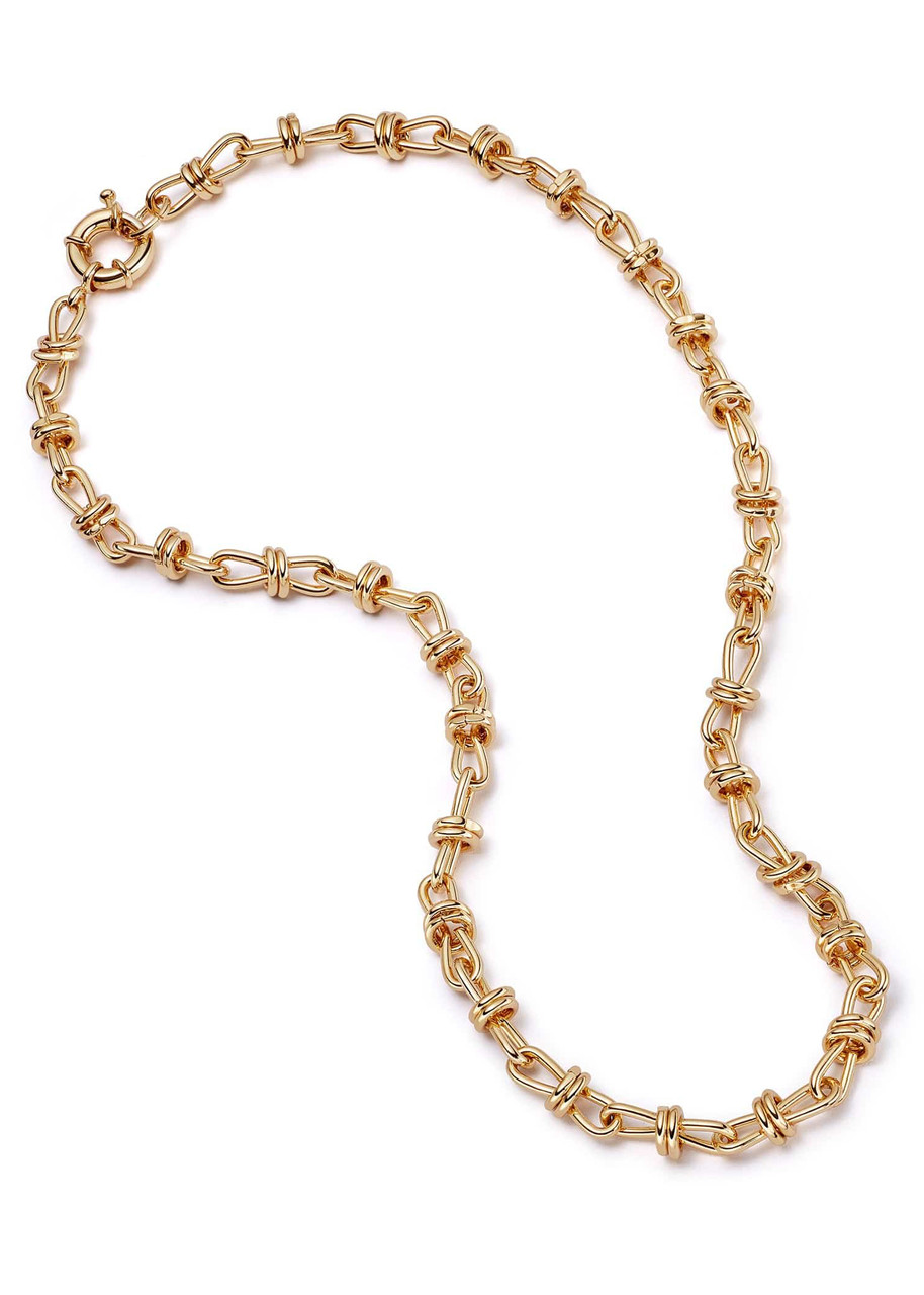 Daisy London X Polly Sayer Knot 18kt Gold-plated Chain Necklace - One Size