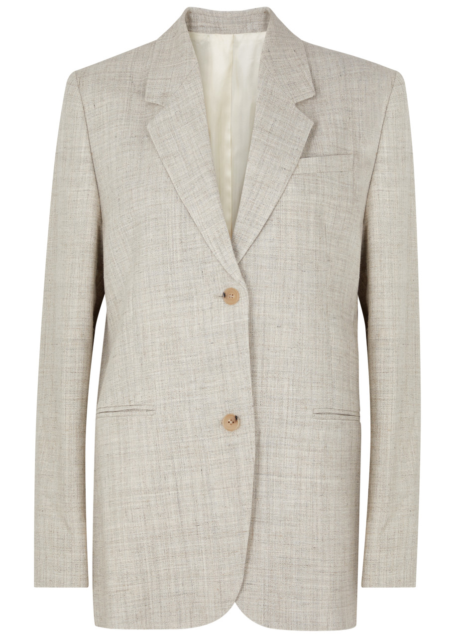 Totême Wool-blend Blazer In Beige