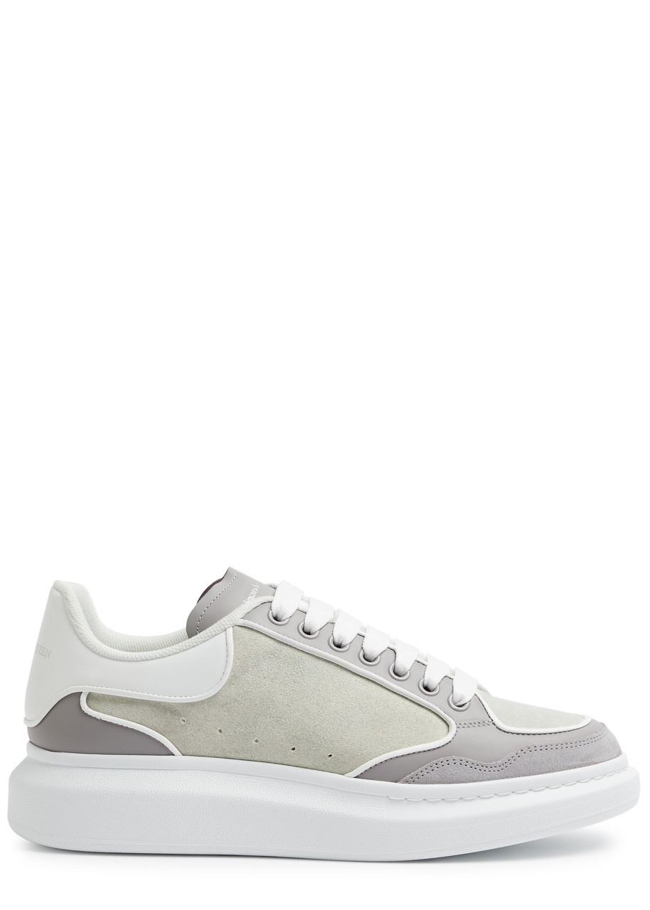 Oversized Panelled Suede Sneakers