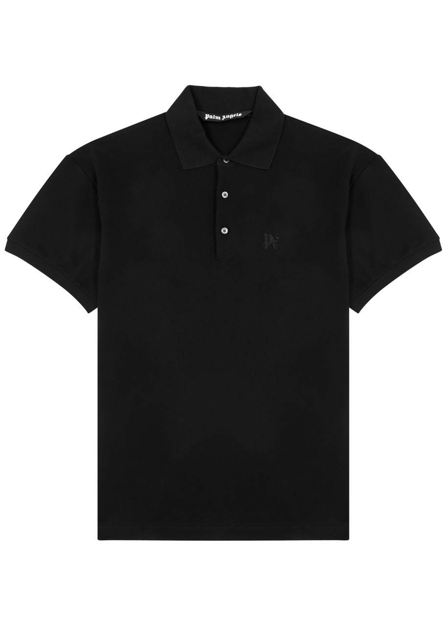 Logo-embroidered Piqué Cotton Polo Shirt