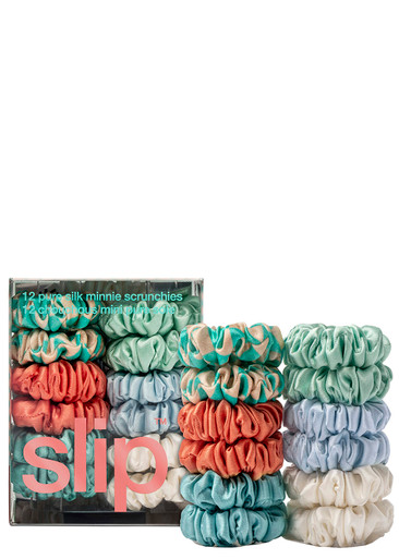 Slip Pure Silk Minnie Scrunchies In White