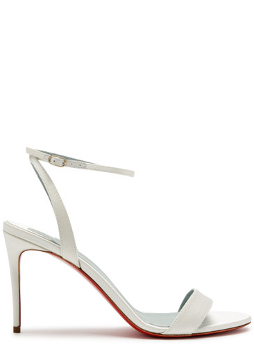 CHRISTIAN LOUBOUTIN Loubi Girl 85 satin sandals | Harvey Nichols