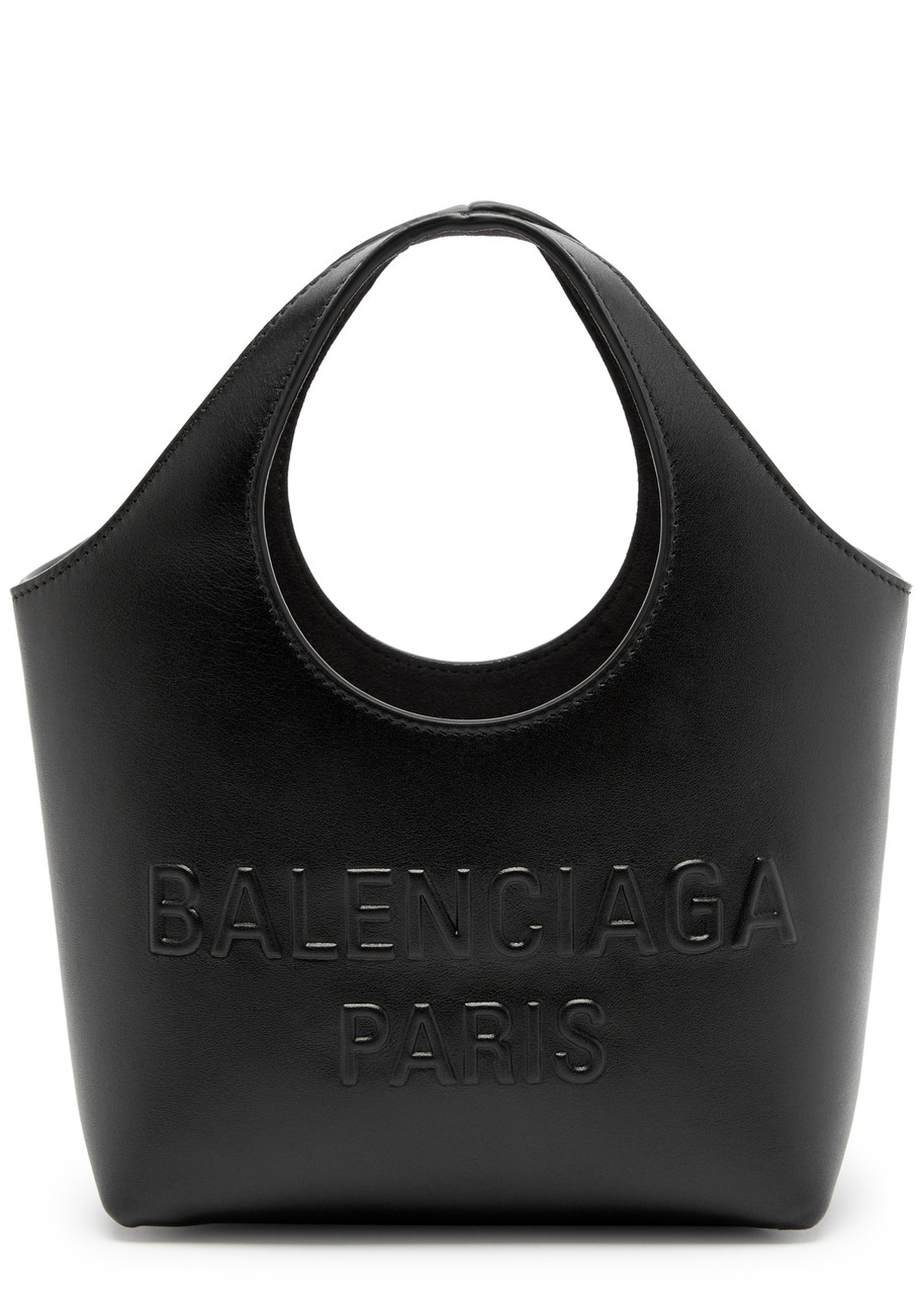 Balenciaga Mary Kate Xs Leather Tote In Black