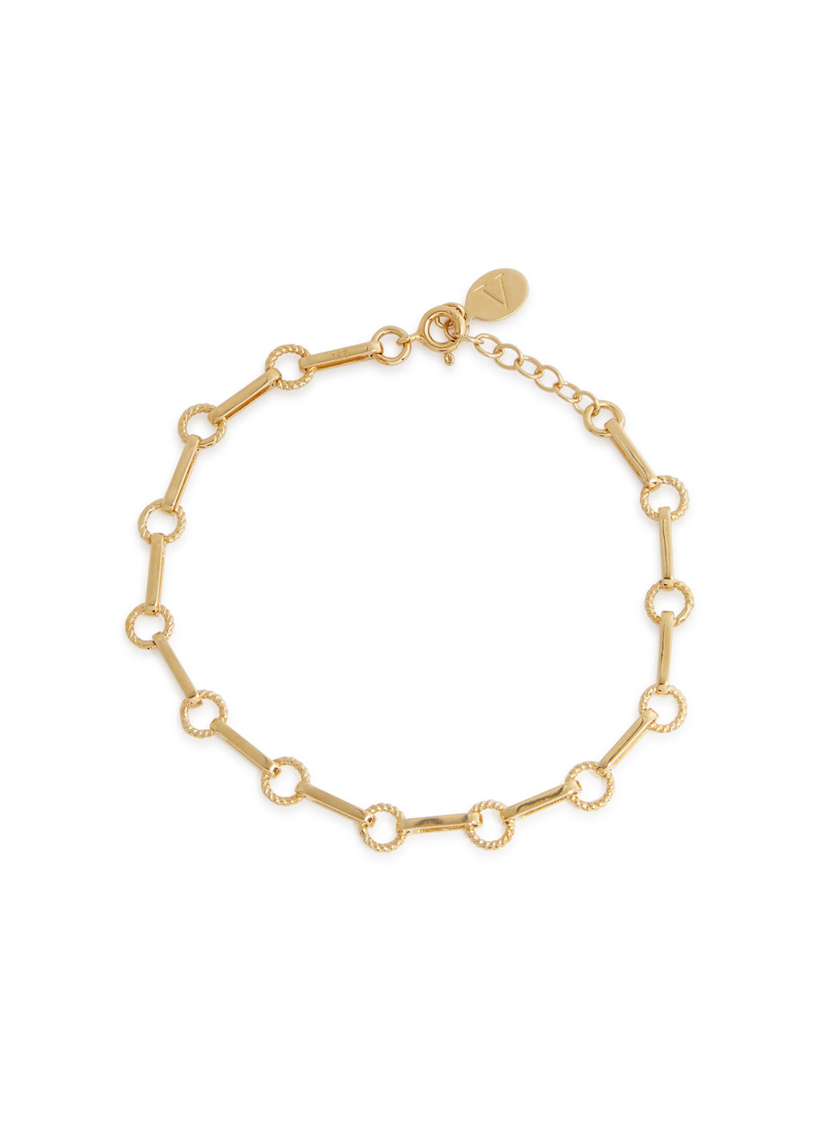 V By Laura Vann 18kt Gold-plated Chain Bracelet
