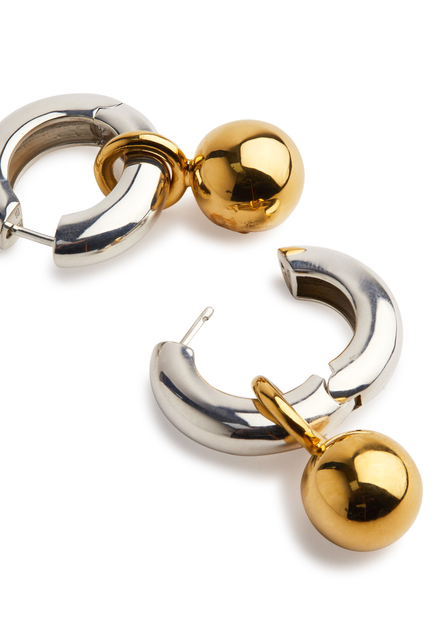  Agmes Sonia Two-tone Hoop Earrings - Gold - One Size 