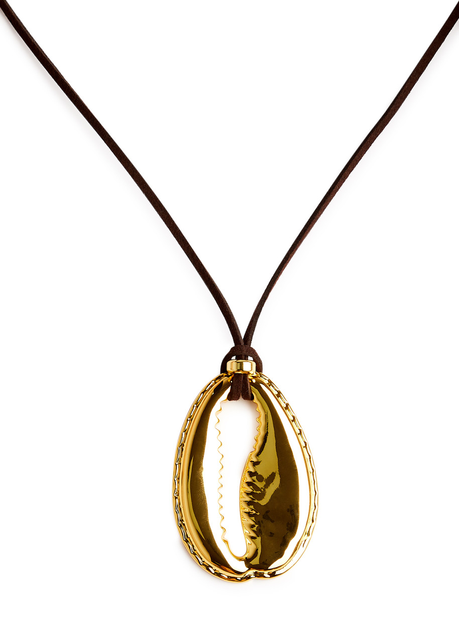 Eliou Concha Gold-plated Cord Necklace