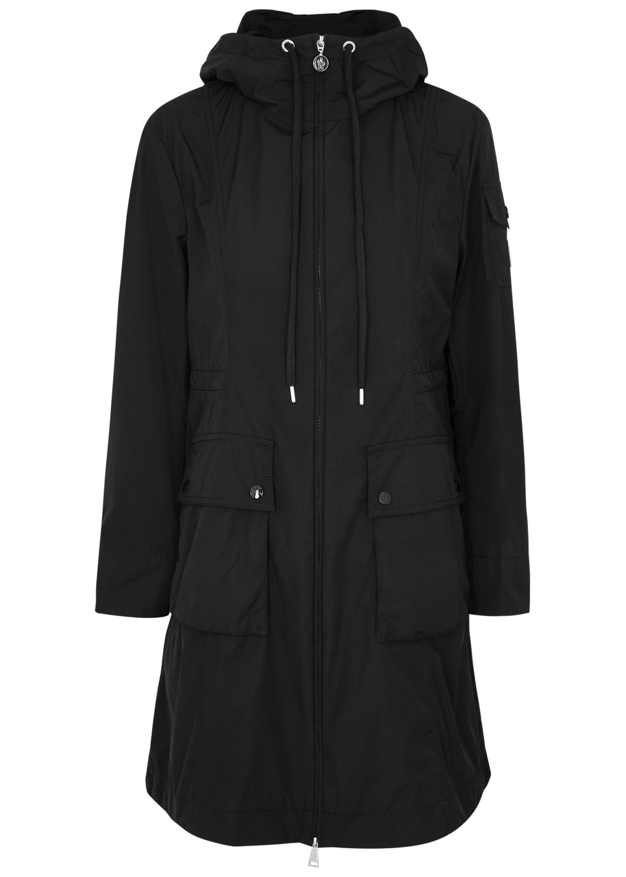 Moncler Laerte Hooded Shell Parka In Black