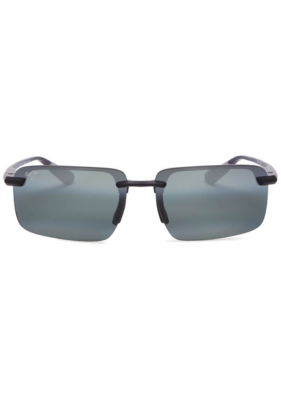 MAUI JIM MAUI JIM LAULIMA RIMLESS RECTANGLE-FRAME SUNGLASSES
