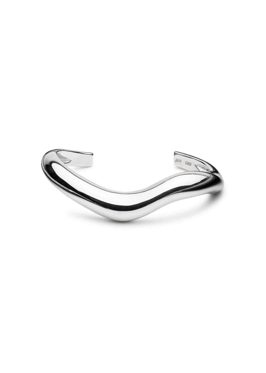 Agmes Astrid Medium Sterling Silver Cuff In Silver