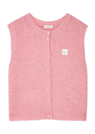 ベスト/ジレ ameri vintage  MOUTON LIKE KNIT VEST Ameri VINTAGE - Ameri VINTAGE MOUTON LIKE KNIT VESTの通販 by ai's