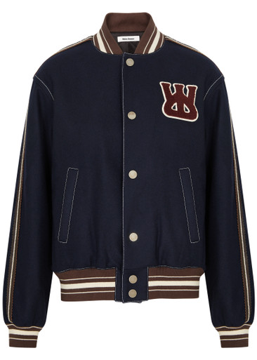 WALES BONNER Soul wool-blend varsity jacket | Harvey Nichols