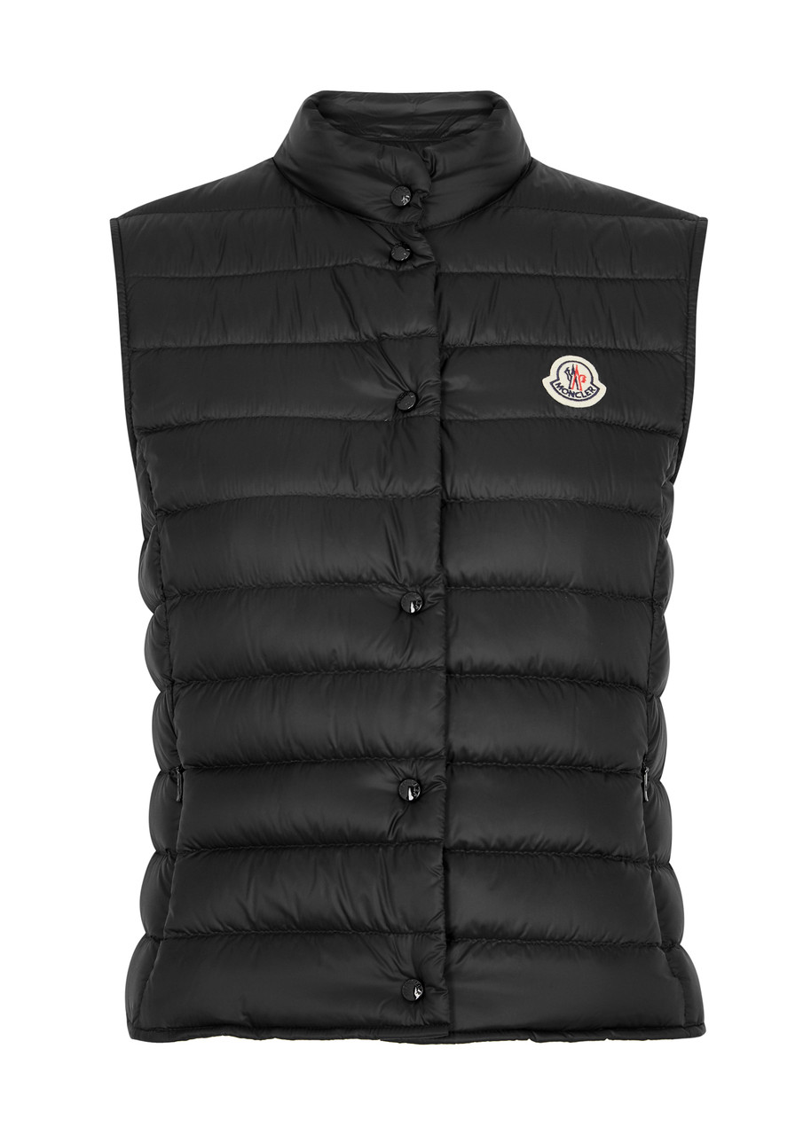 Shop Moncler Liane Quilted Shell Gilet In Black
