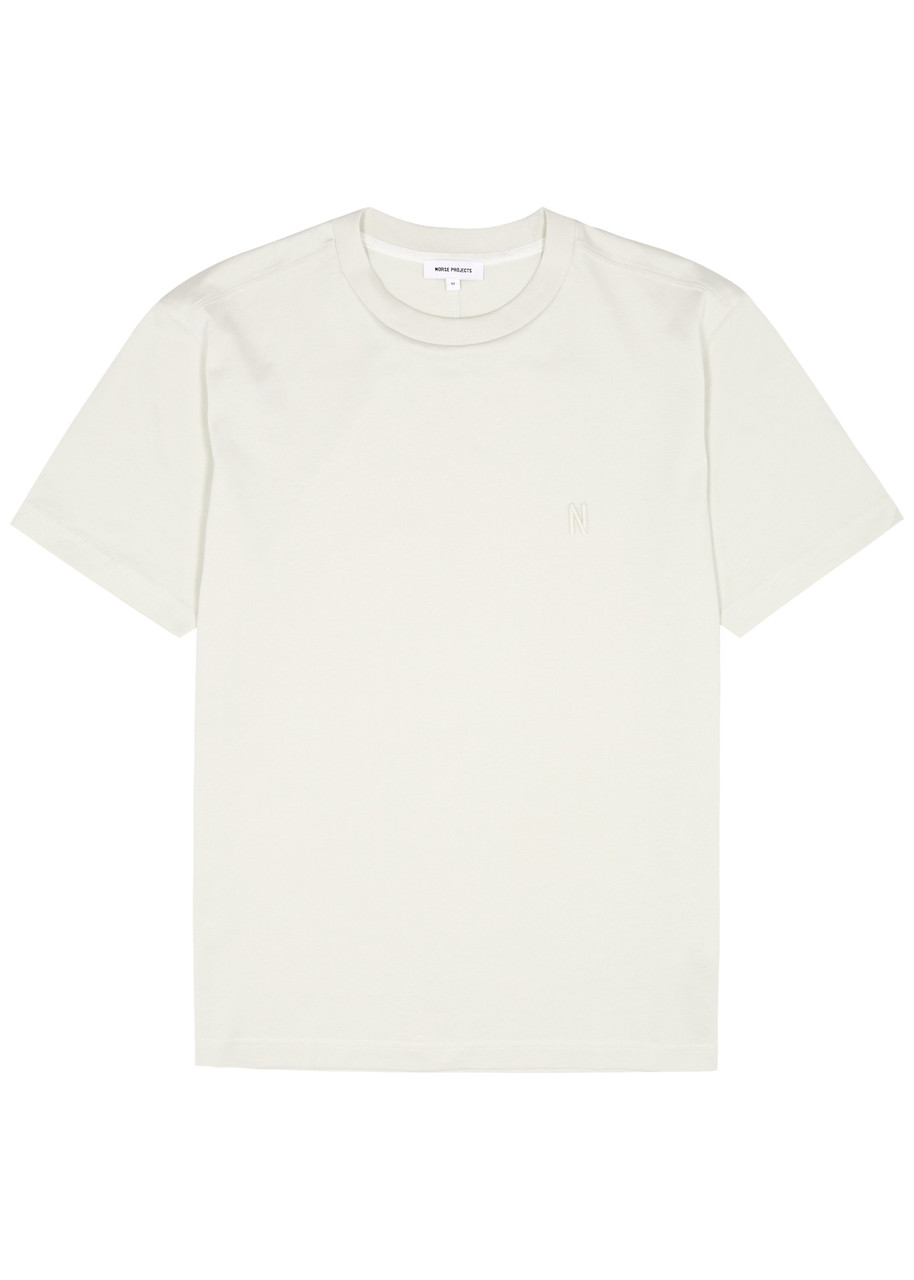 Shop Norse Projects Johannes Cotton T-shirt In White