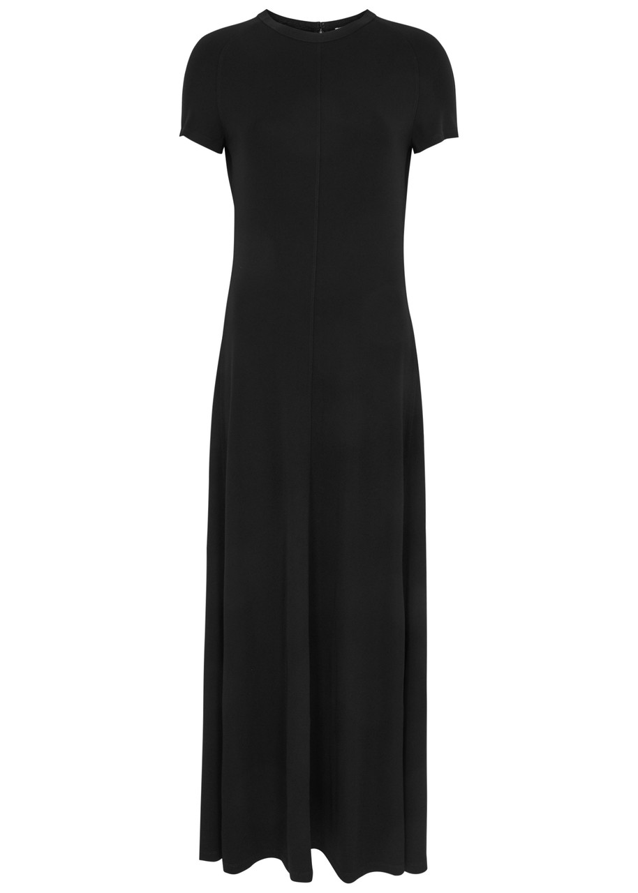 Shop Totême Jersey Maxi Dress In Black