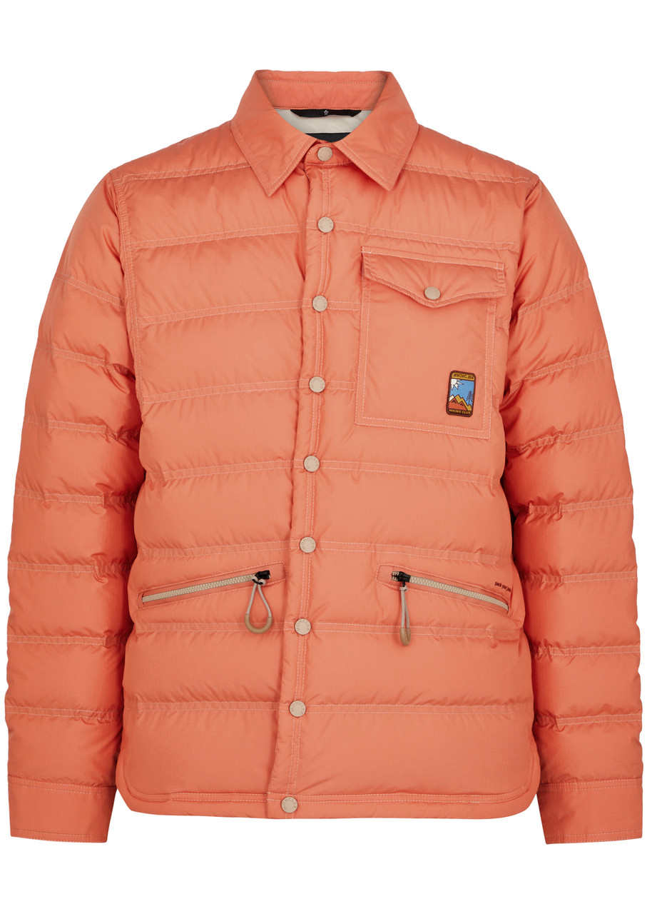 Shop Moncler Day-namic Lavachey Quilted Shell Jacket In Orange