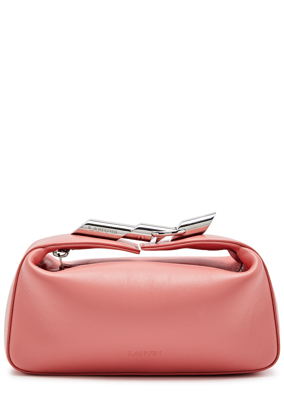 Shop Lanvin Haute Sequence Leather Clutch In Light Pink