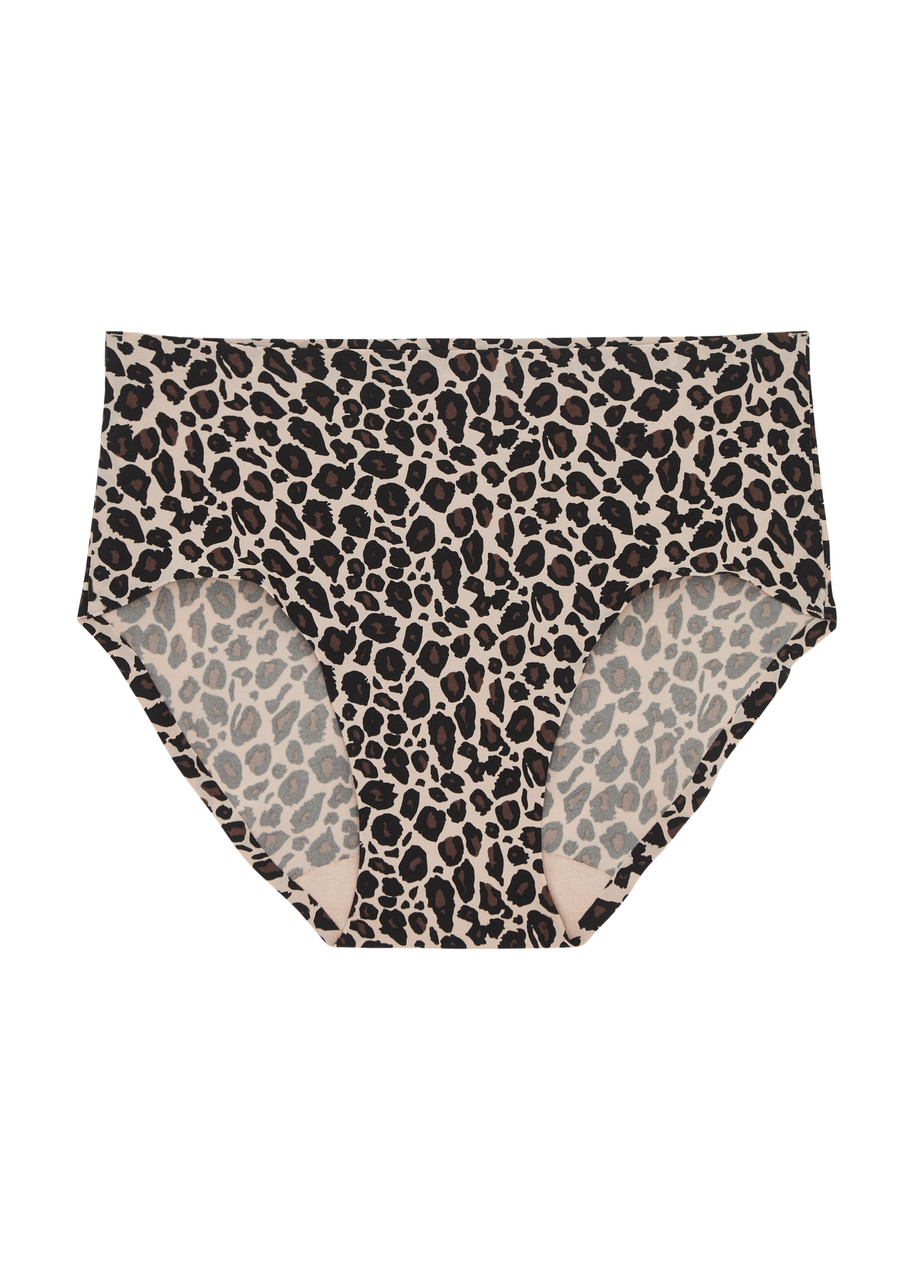 Chantelle Soft Stretch Leopard-print Briefs In Leopard