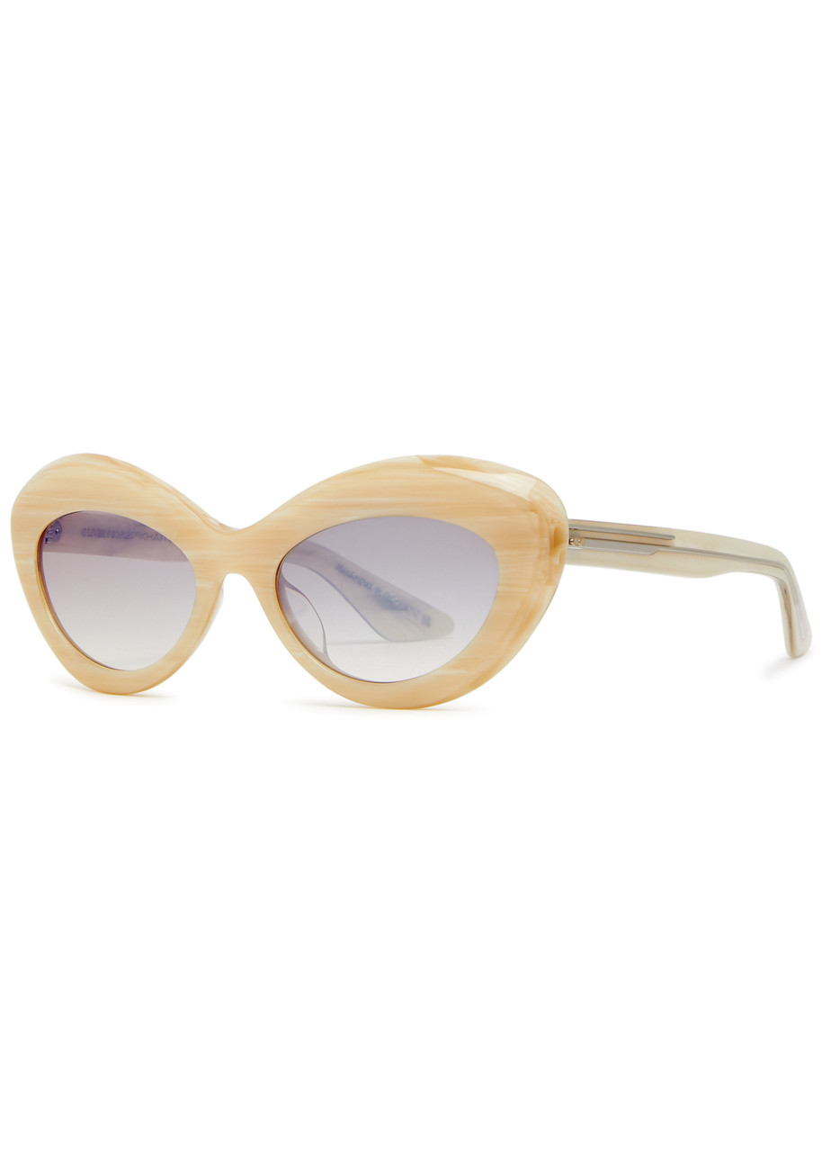 Oliver Peoples X Khaite Cat-eye Sunglasses - Beige - One Size