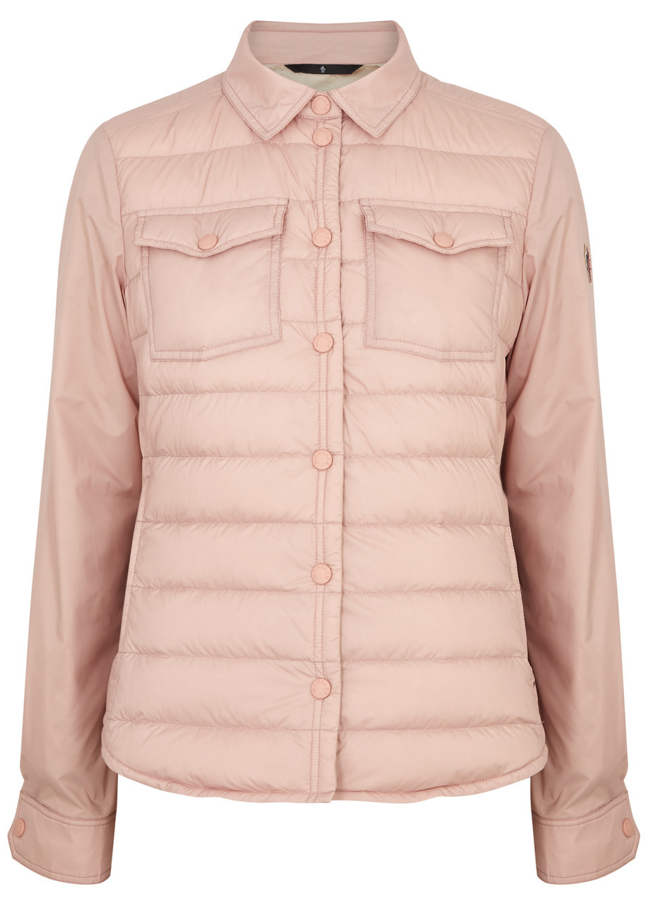 Shop Moncler Day-namic Averau Quilted Shell Jacket In Light Pink