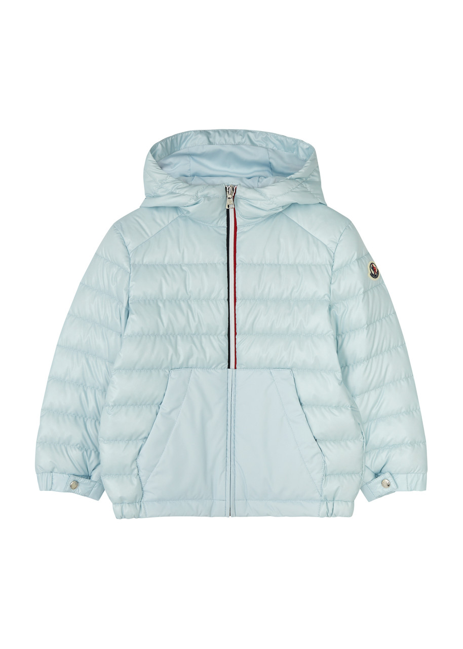 Moncler Masserau Nylon Down Jacket In Blue Light