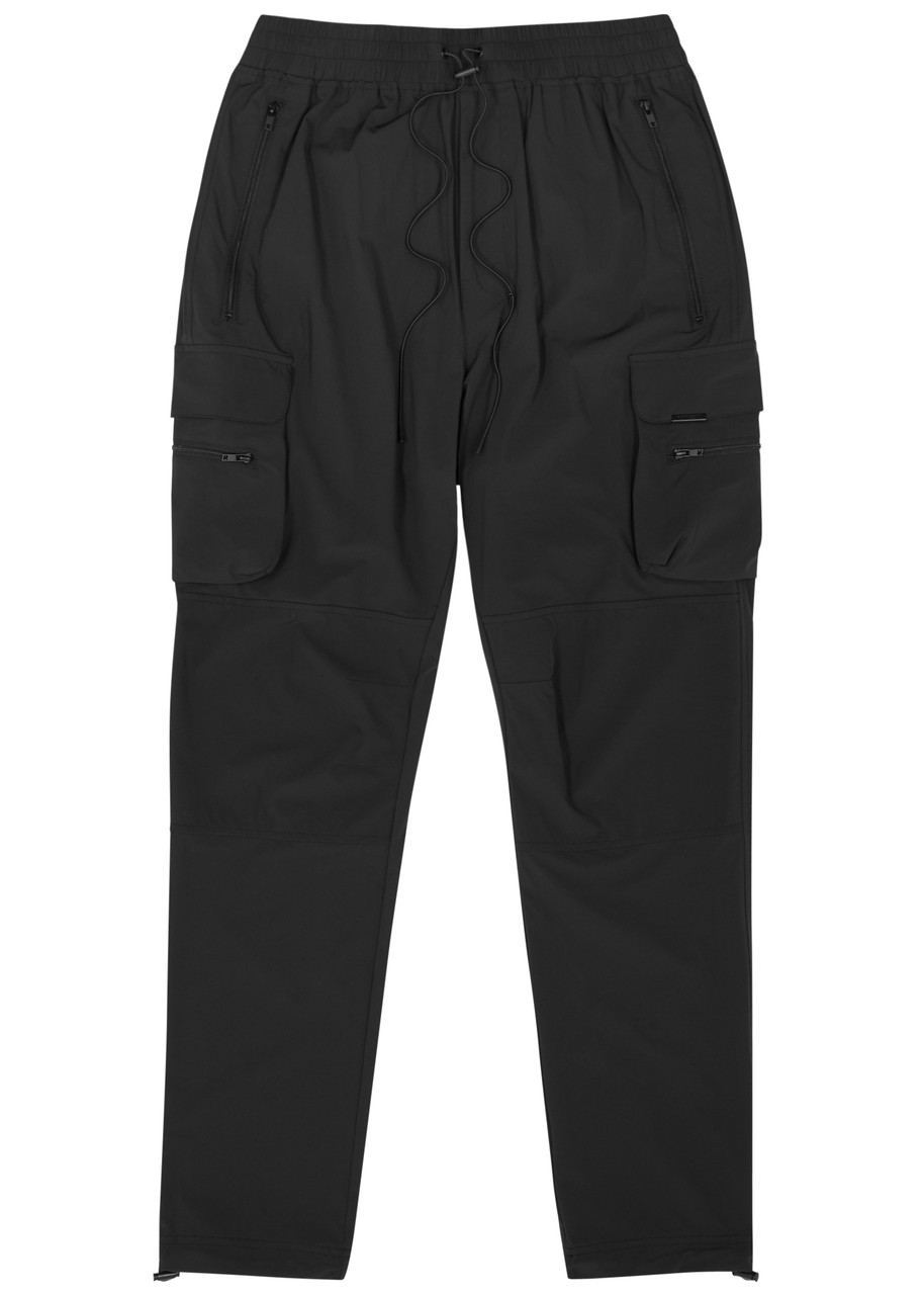 Shop Represent 247 Stretch-nylon Cargo Trousers In Black