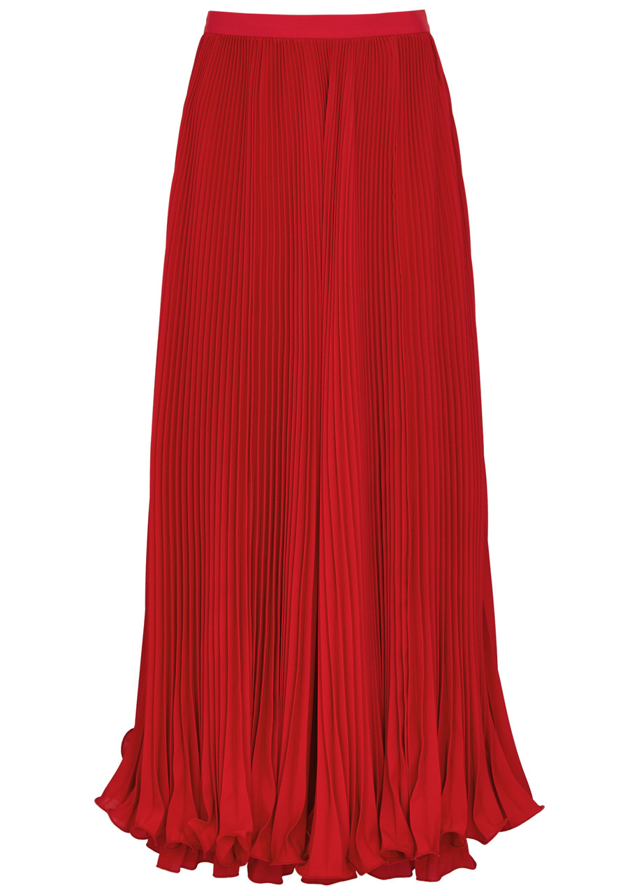 Plissé Maxi Skirt