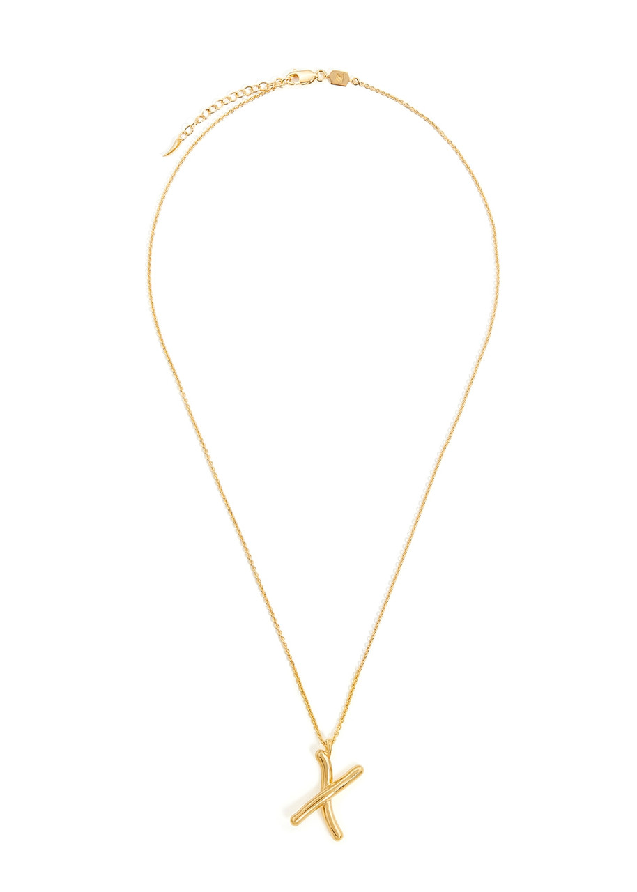 Missoma X Initial 18kt Gold-plated Necklace