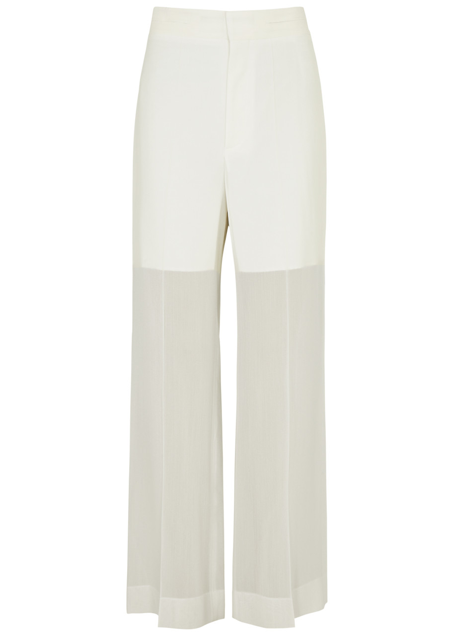 Panelled Straight-leg Woven Trousers