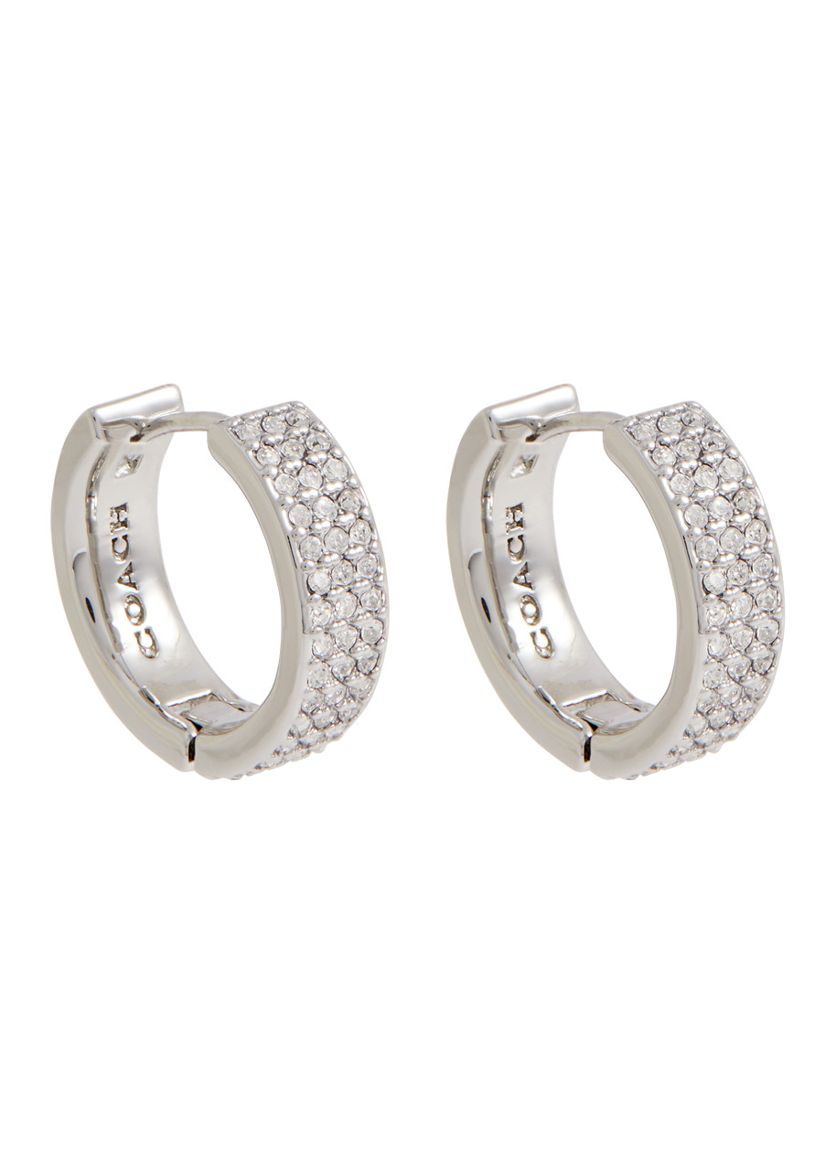 Crystal-embellished Hoop Earrings