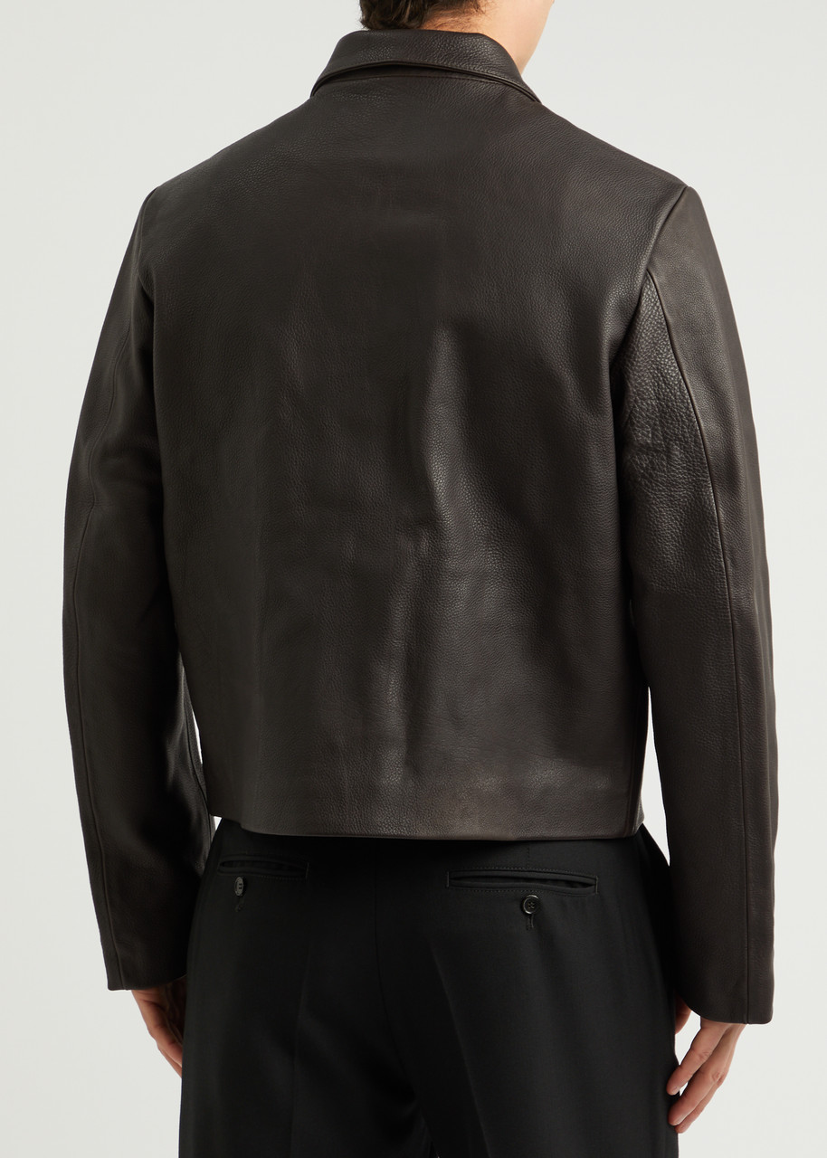 Second Layer Mad Dog Leather Jacket - Brown - 48 (it48 / M) 