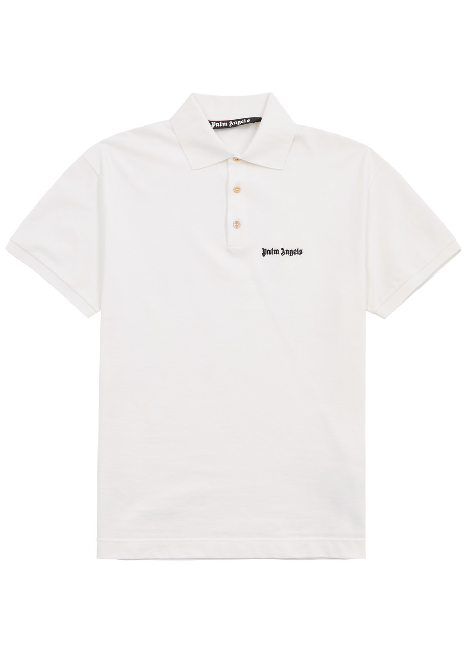 Logo-embroidered Piqué Cotton Polo Shirt