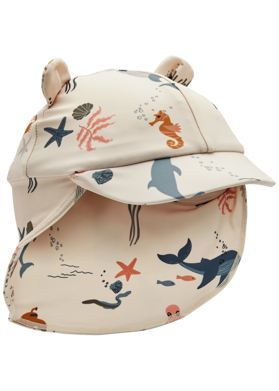 Liewood Kids Senia Printed Jersey Sun Hat In Multicoloured