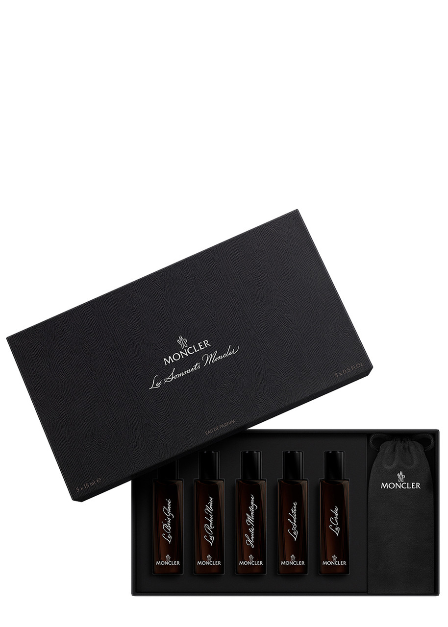 MONCLER MONCLER LES SOMMETS EAU DE PARFUM SET 5 X 15ML