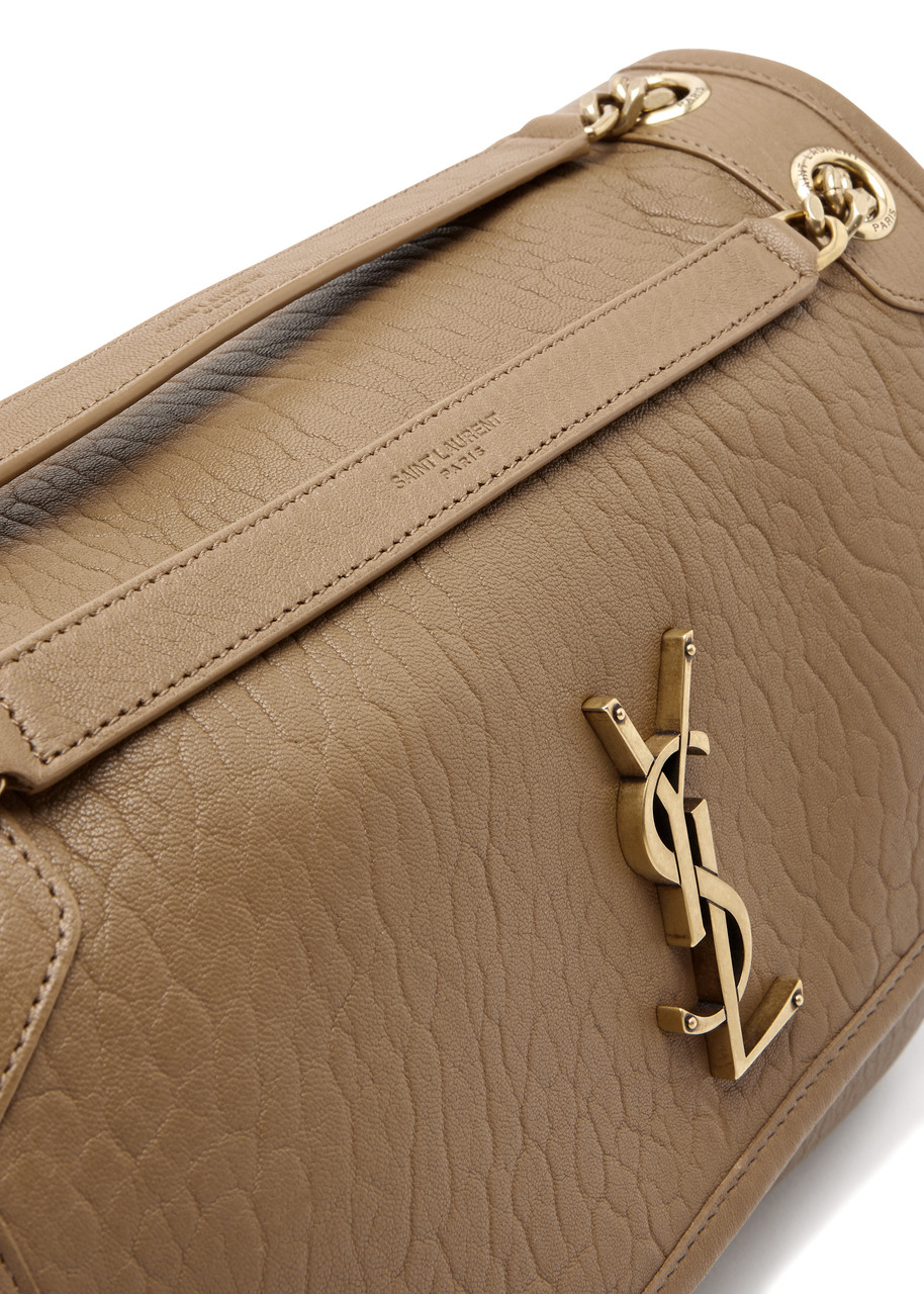  Saint Laurent - Women's Brown Nikki Grained Leather Shoulder Bag - Two Chain & Leather Shoulder Straps - One Size 