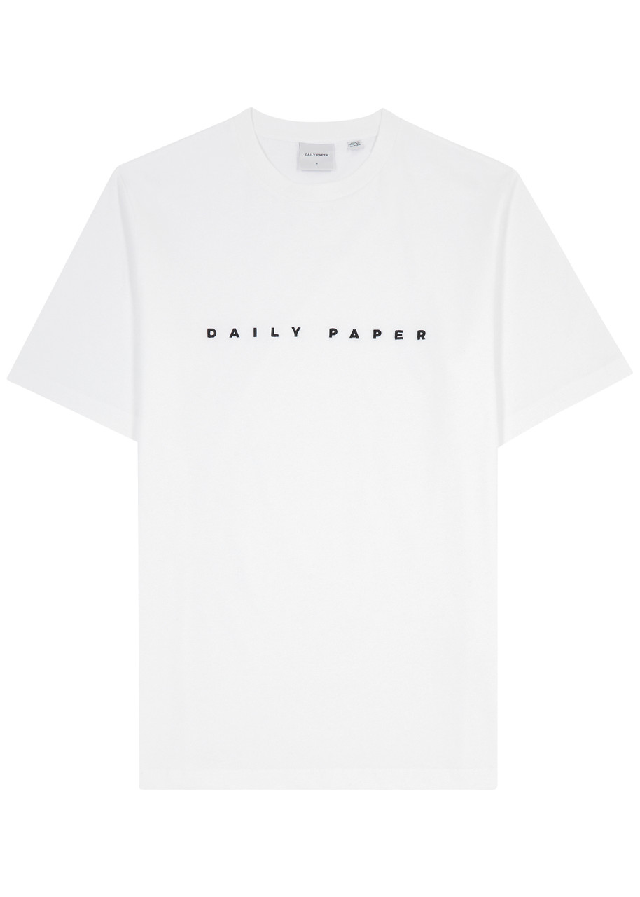 Daily Paper Alias Logo-embroidered Cotton T-shirt In White