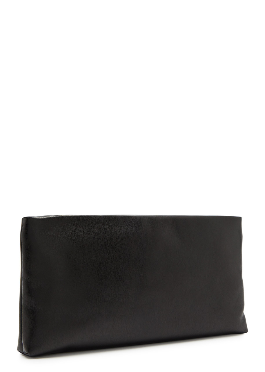 Saint Laurent Calypso Leather Pouch In Black