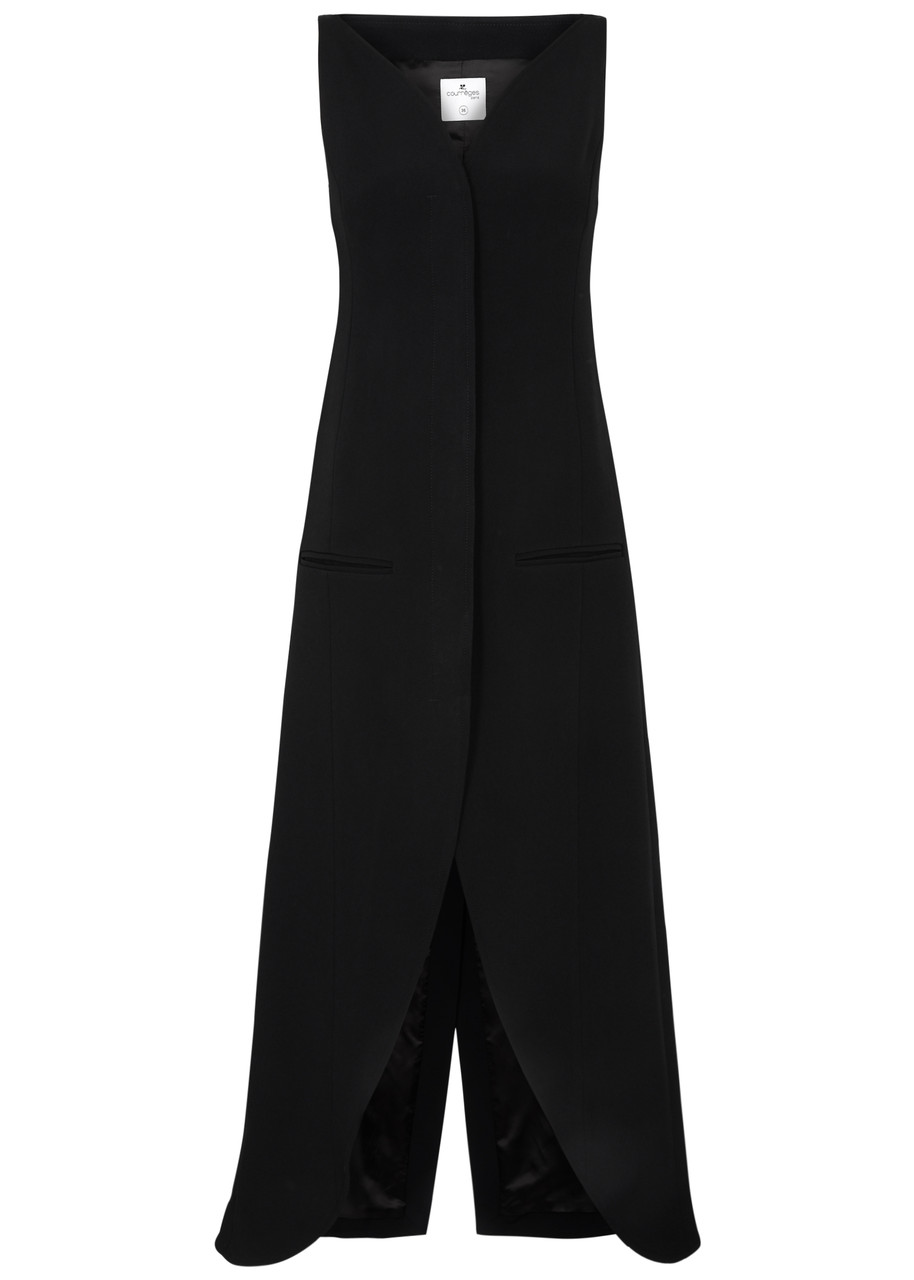 Courrèges Ellipse Maxi Dress In Black