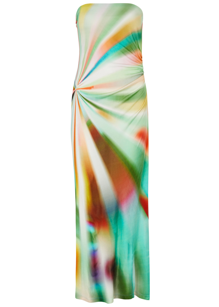 Siedres Misty Printed Jersey Maxi Dress In Multicoloured