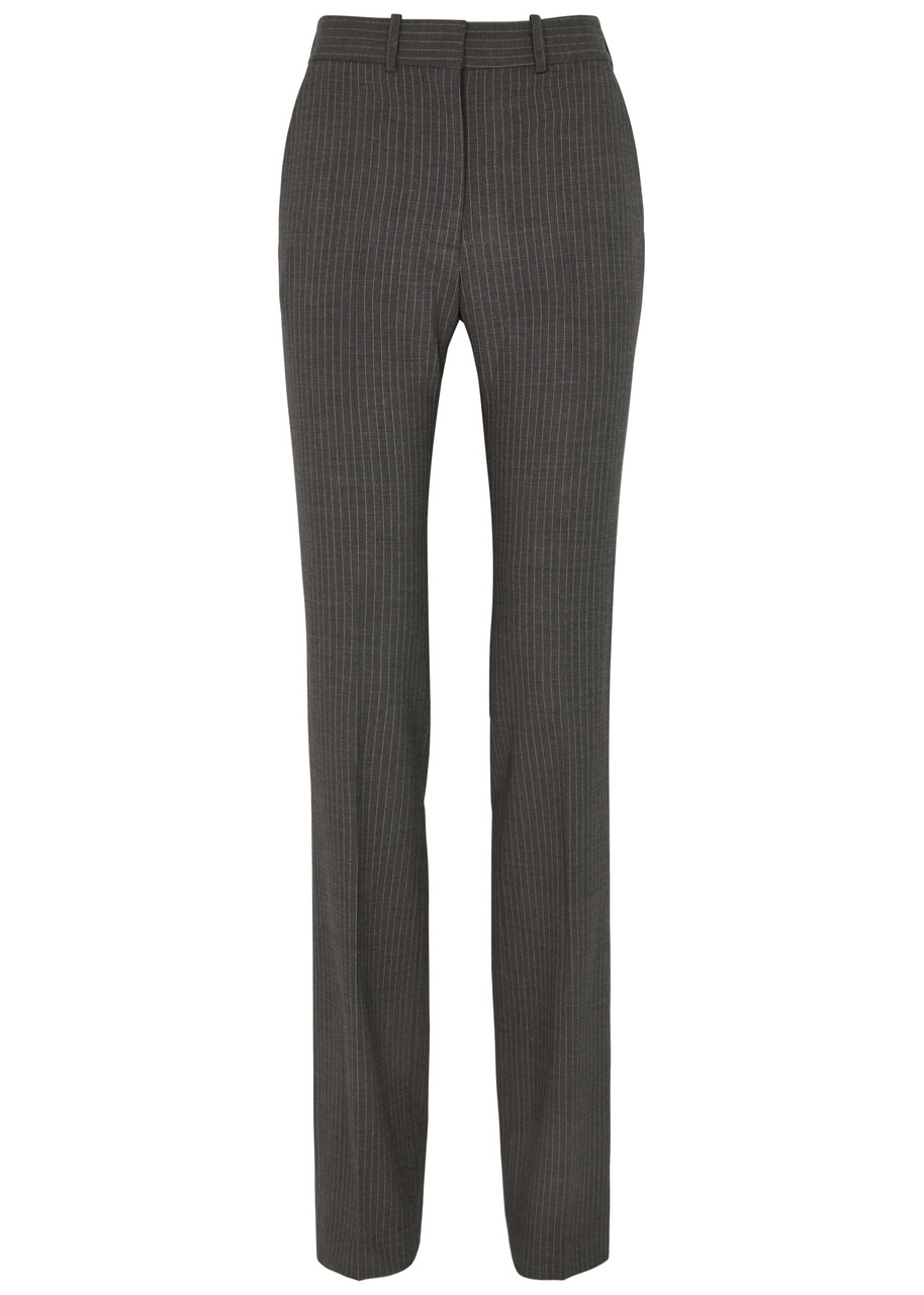 Coperni Pinstriped Stretch-wool Trousers In Grey