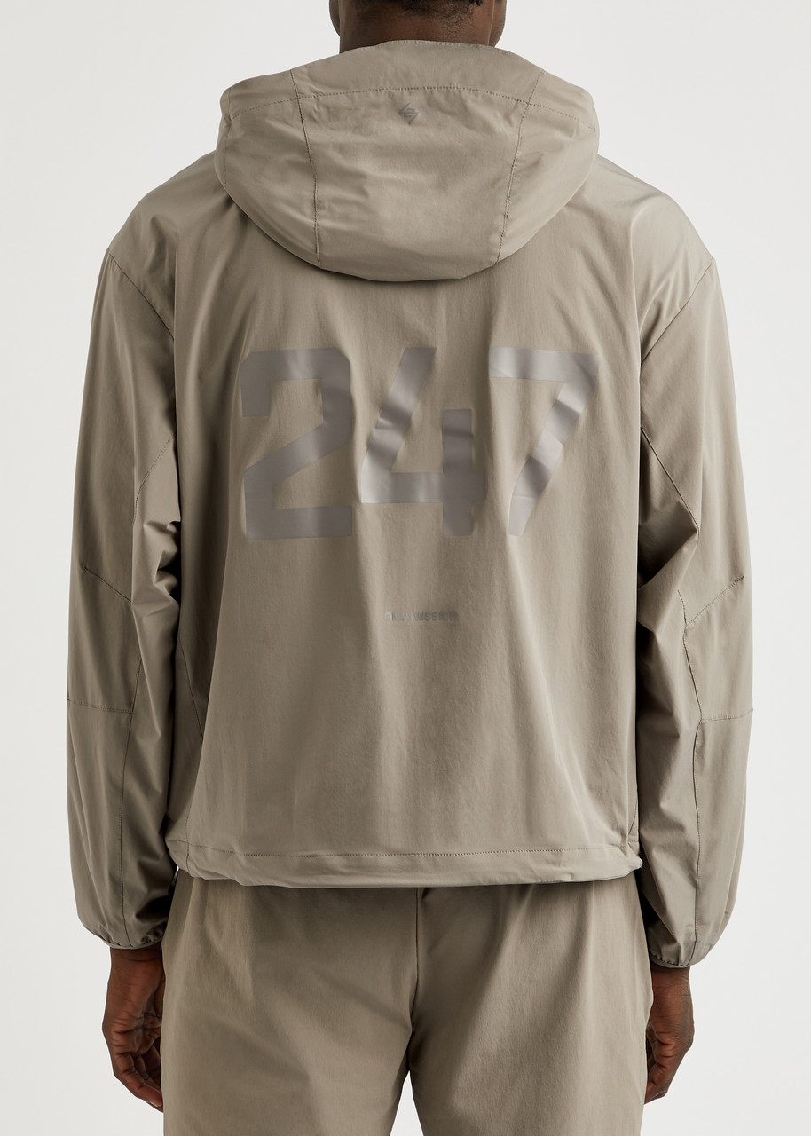  Represent 247 Hooded Shell Jacket - Grey - L 