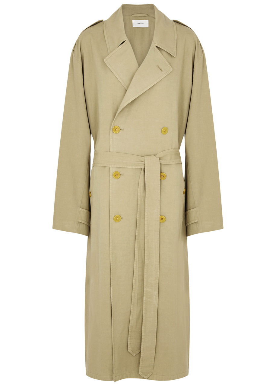 Shop The Row Montrose Cotton-blend Trench Coat In Beige