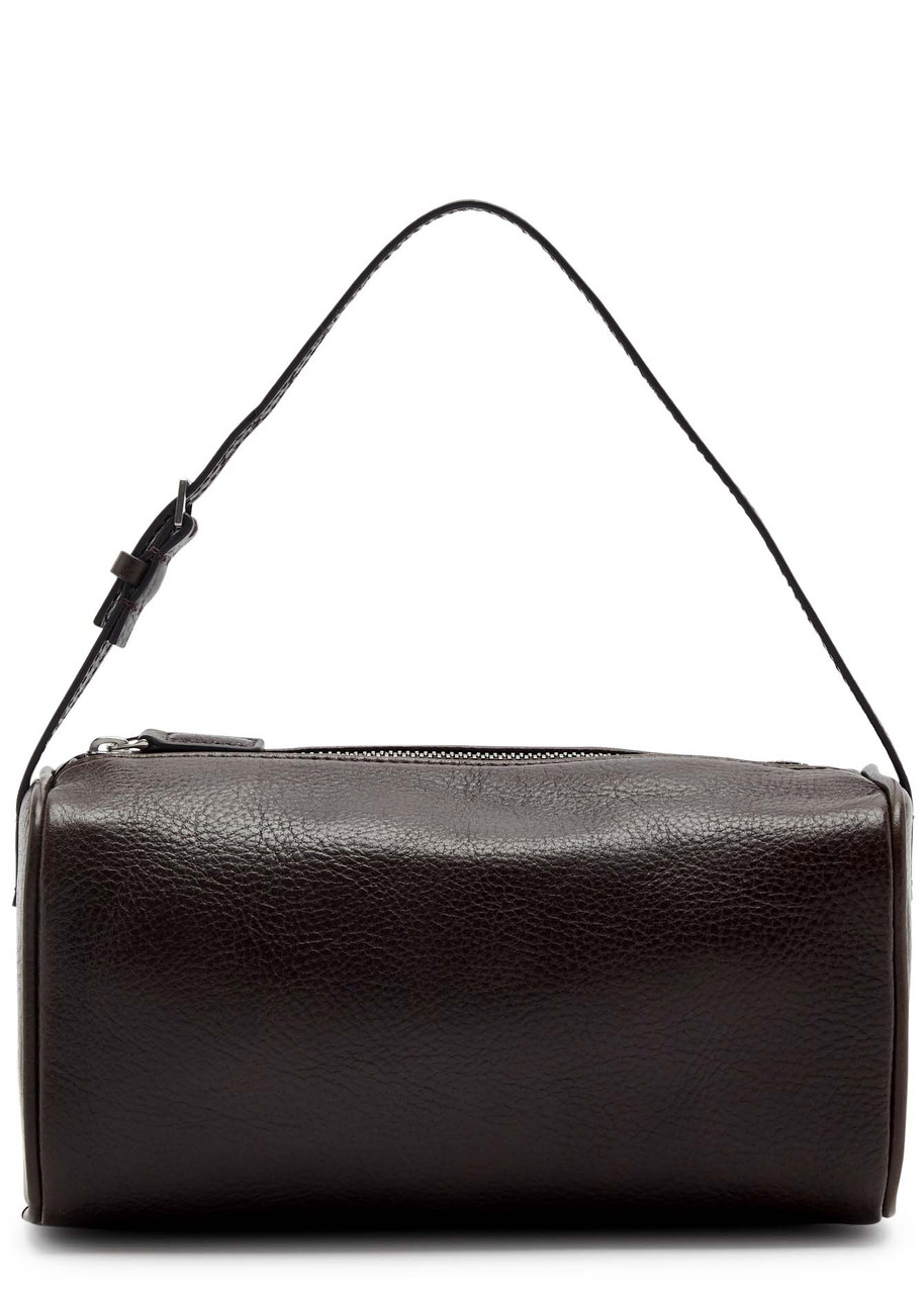 The Row 90's Leather Top Handle Bag In Brown
