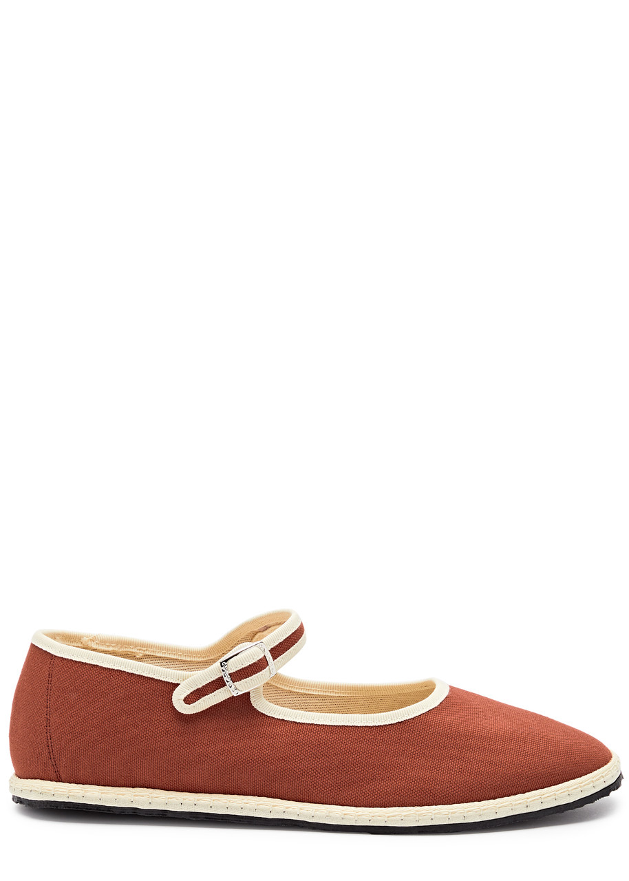 Vibi Venezia Mj Canvas Flats In Red