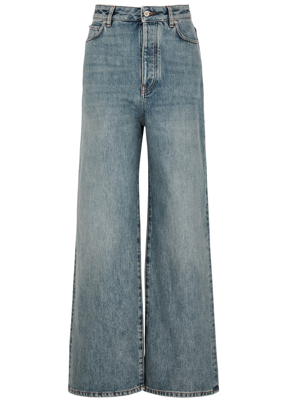 Loewe Wide-leg Jeans In Blue