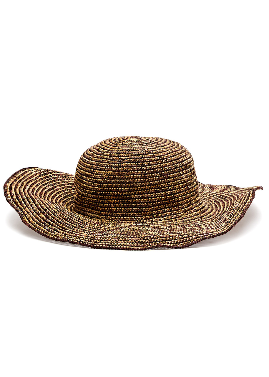 Sensi Studio Panama Straw Hat In Brown