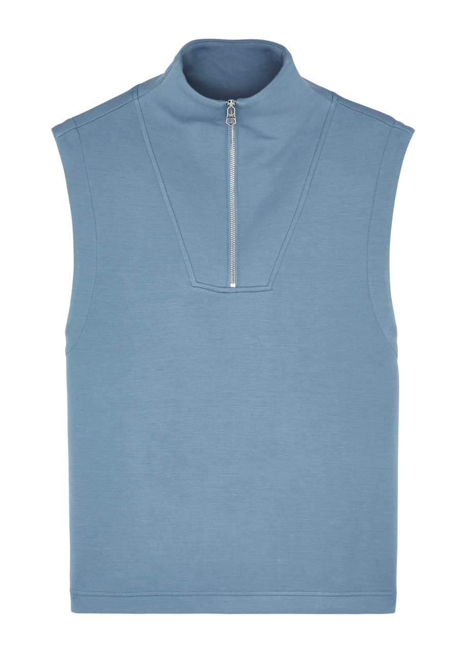 Magnolia Half-zip Stretch-jersey Vest