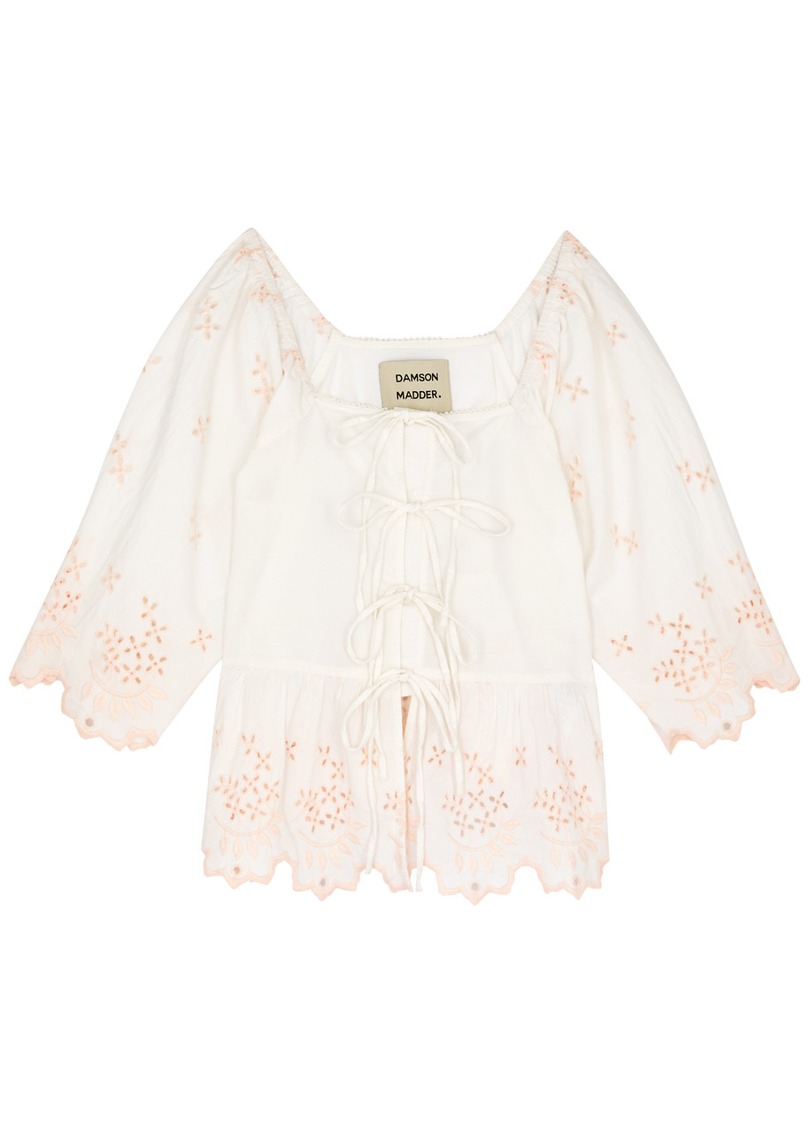 Lana Broderie Anglaise Cotton Blouse