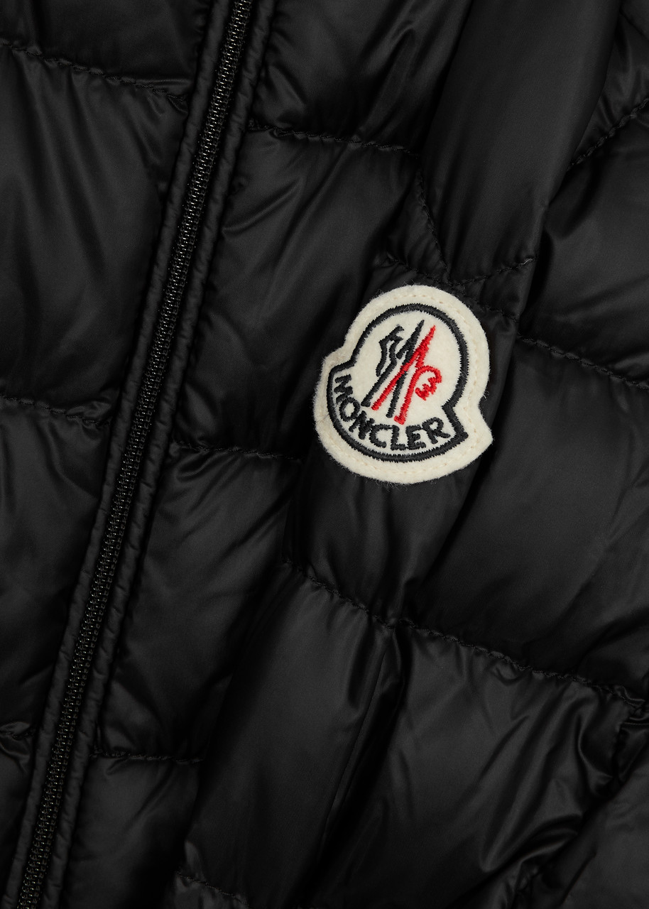 Moncler Acorus Packable Nylon Down Jacket In Black