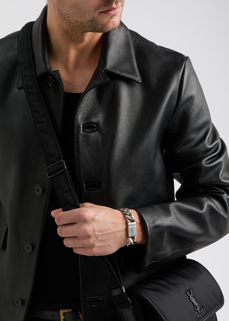 Saint Laurent Collier Chunky Chain Bracelet In Silver