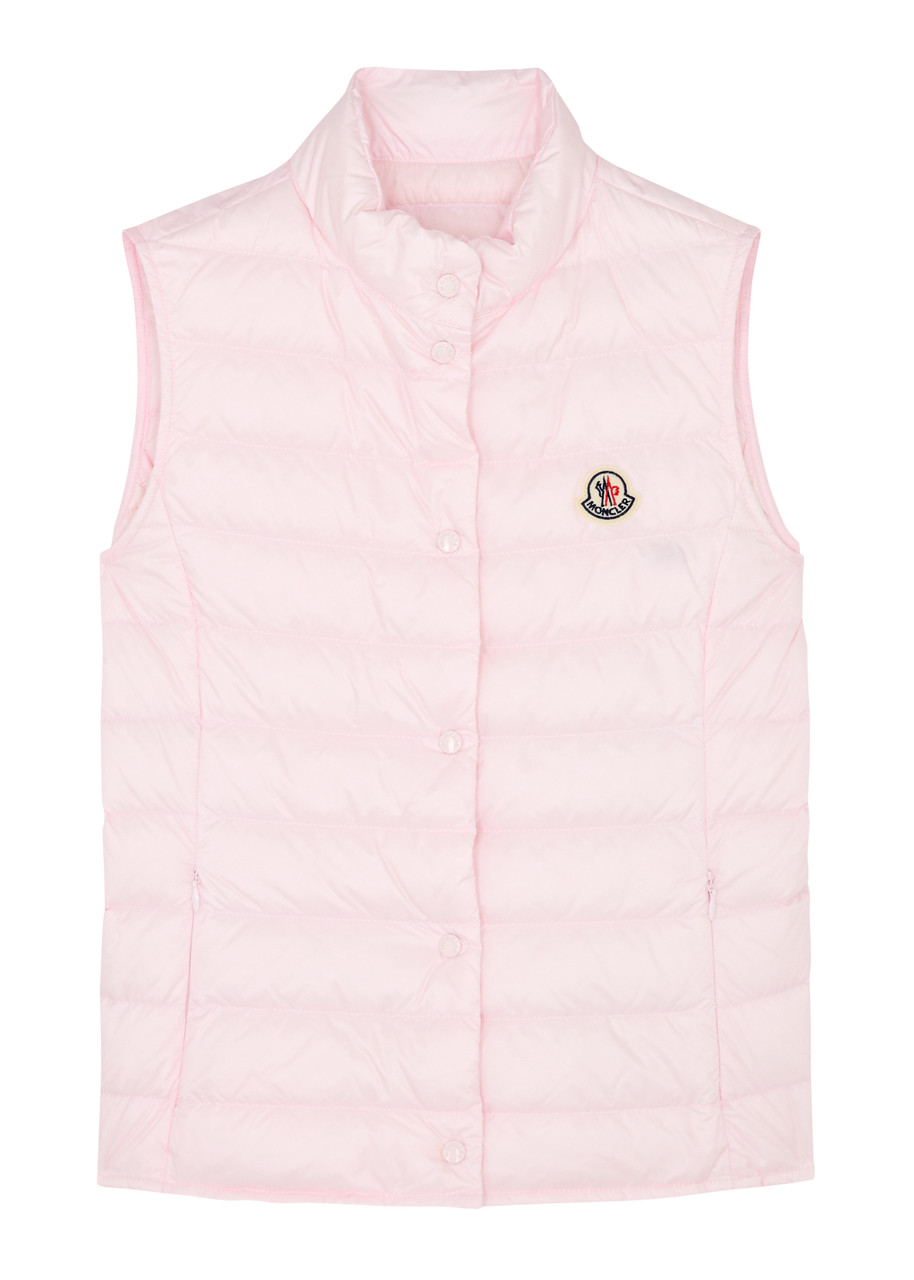 Shop Moncler Kids Liane Quilted Shell Gilet (8-10 Years) In Pink